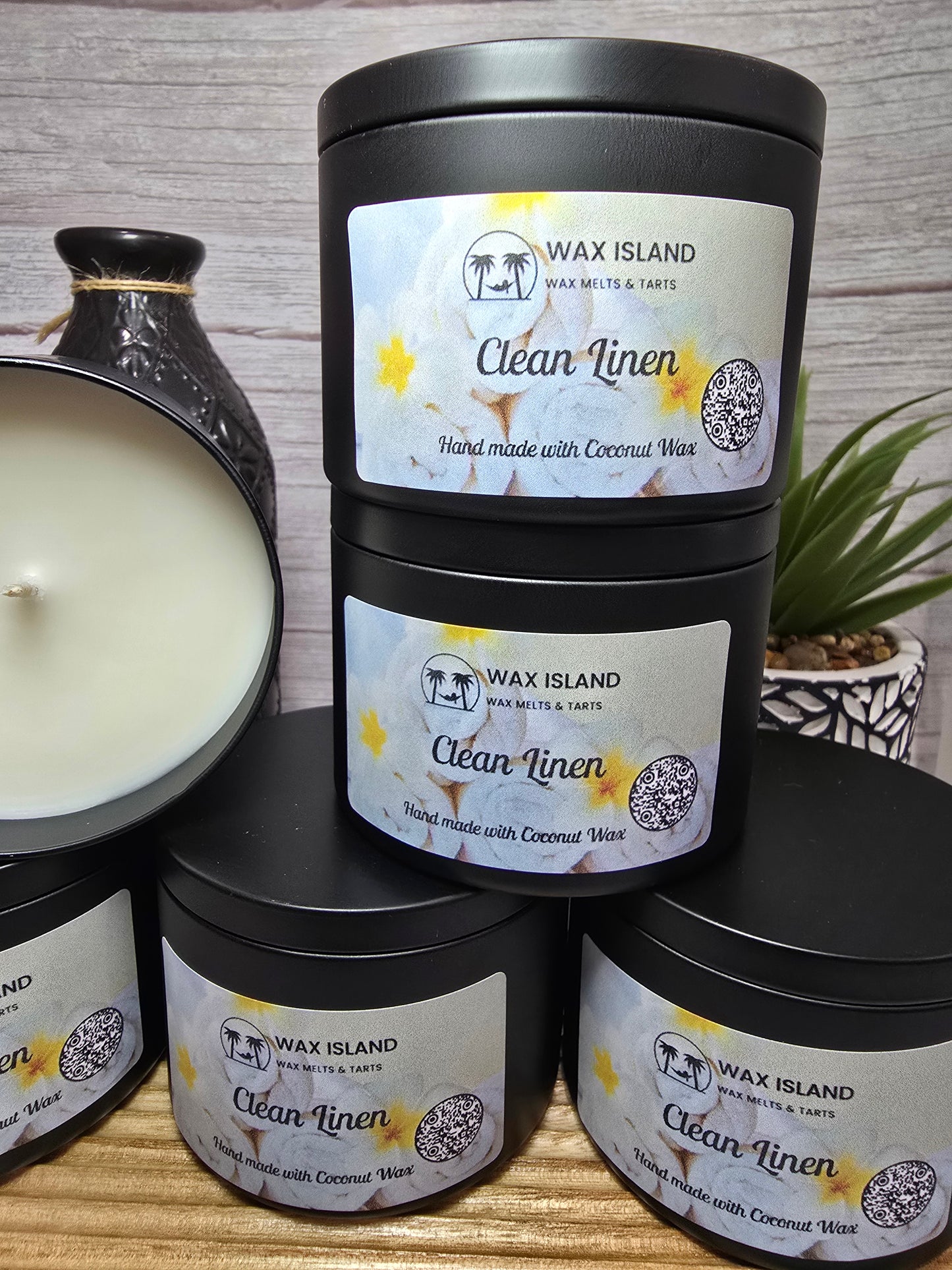 Clean Linen 8oz candle