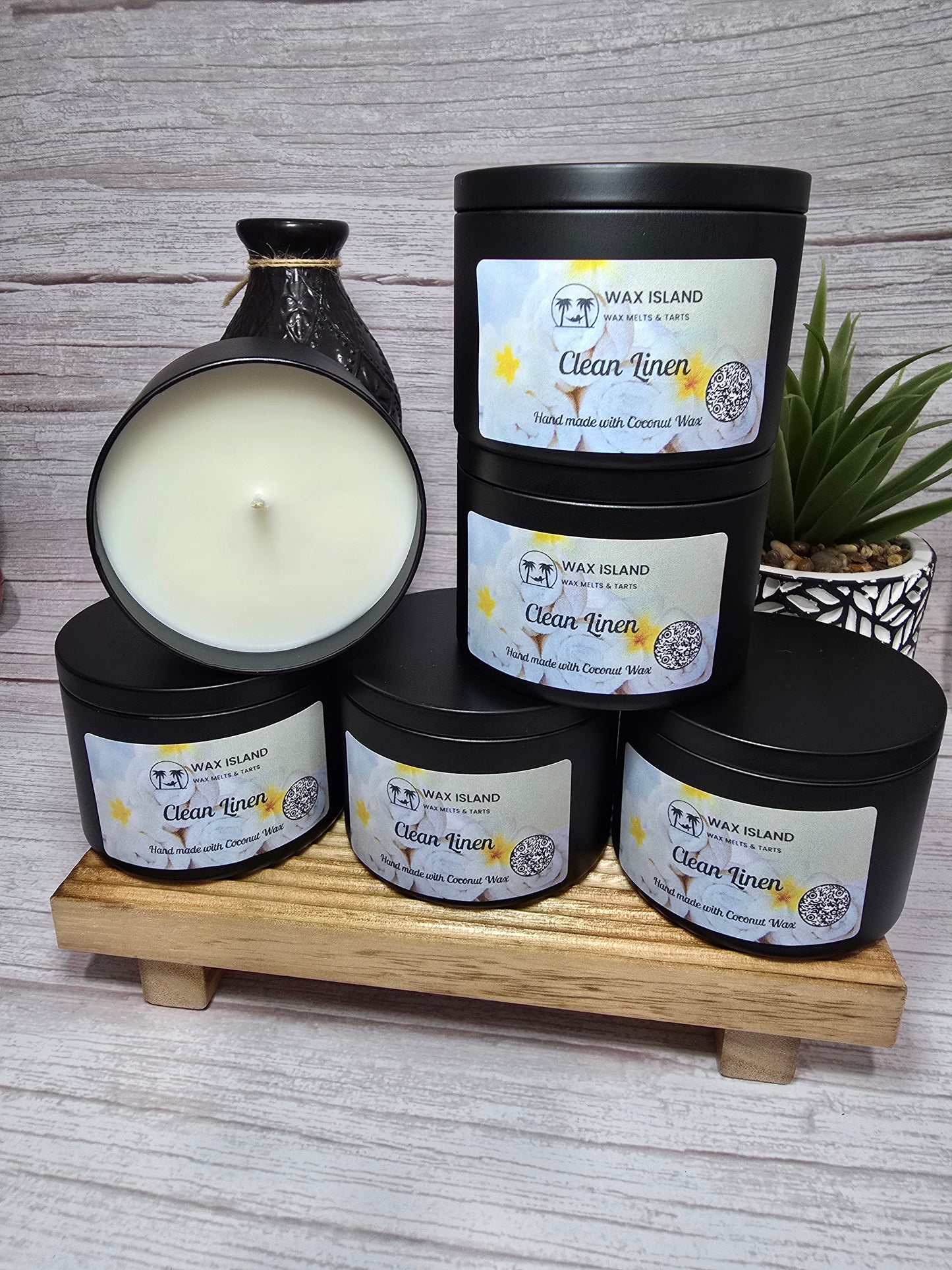 Clean Linen 8oz candle