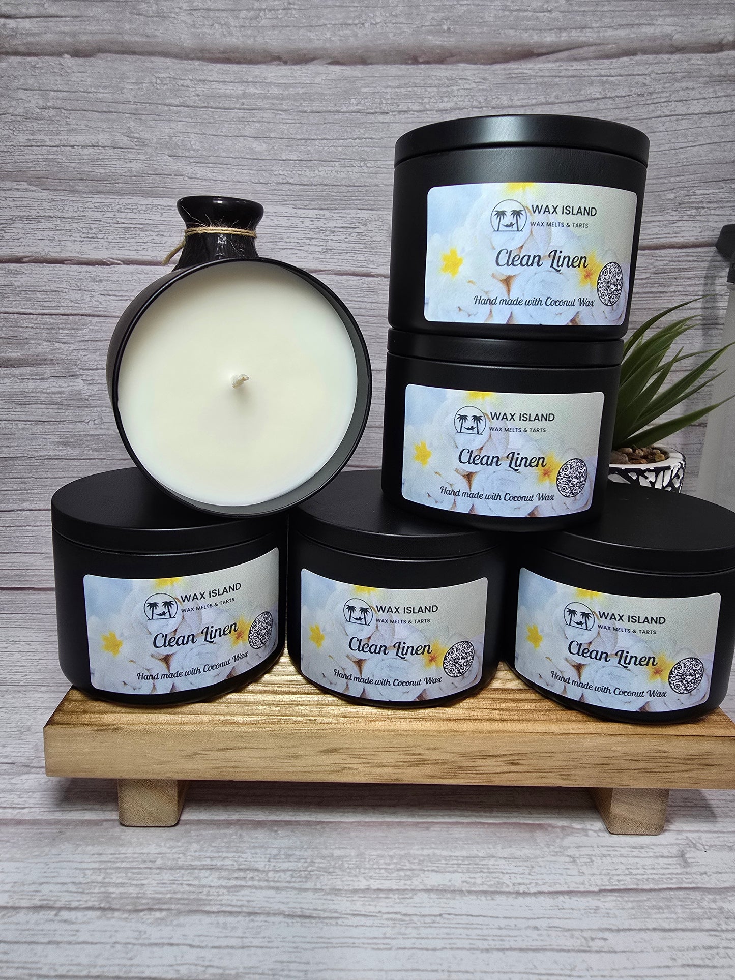 Clean Linen 8oz candle